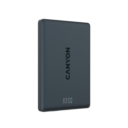 CANYON magnetic power bank OnPower 500 PD20W 5000mAh Aluminium Interstellar Black [3]