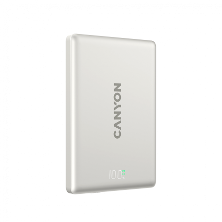 CANYON magnetic power bank OnPower 500 PD20W 5000mAh Aluminium Star Grey [3]