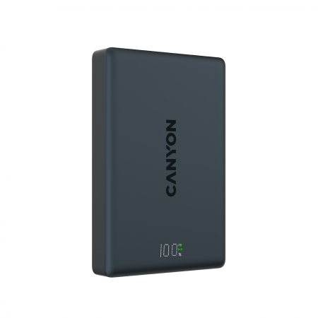 Telefoane - CANYON magnetic power bank OnPower 511 PD20W 10000mAh Aluminium Interstellar Black