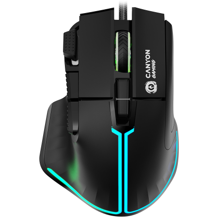Jocuri si multimedia - CANYON mouse Fortnax GM-636 RGB 9buttons Wired Black