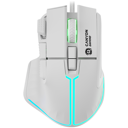 Jocuri si multimedia - CANYON mouse Fortnax GM-636 RGB 9buttons Wired White
