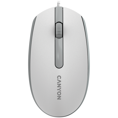 Periferice & Accesorii - CANYON mouse M-10 Wired White Grey