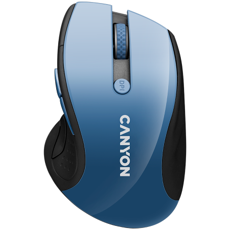 Periferice & Accesorii - CANYON mouse MW-01 BlueLED Wireless Blue Grey