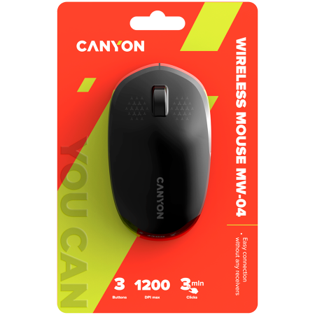 CANYON mouse MW-04 3buttons BT Wireless Black [5]