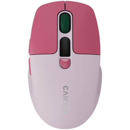 Periferice & Accesorii - CANYON mouse MW-26 LCD Silent Dual Mode Wireless Pink