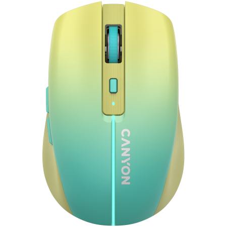 Periferice & Accesorii - CANYON mouse MW-44 Wireless Charge Yellow Blue