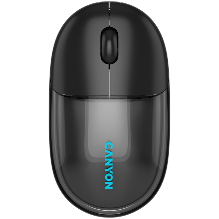 Periferice & Accesorii - CANYON mouse OnClick 24 BT/ Wireless Transparent/Black