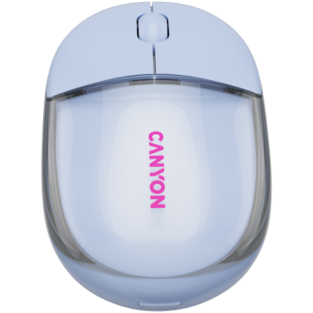 CANYON mouse OnClick 24 BT/ Wireless Transparent/Blue [1]