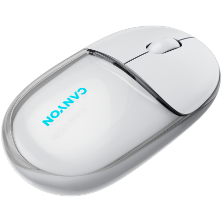 CANYON mouse OnClick 24 BT/ Wireless Transparent/White [5]