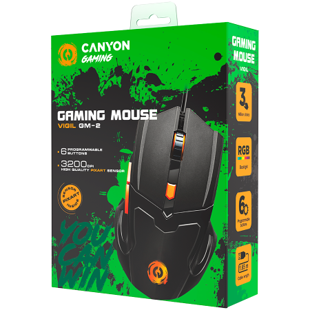 CANYON mouse Vigil GM-2 RGB 6buttons Wired Black [5]