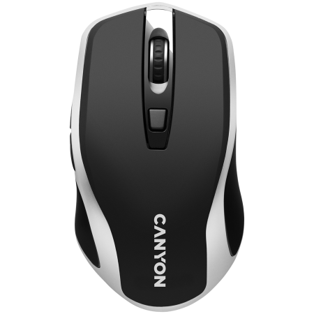 Periferice & Accesorii - CANYON MW-19, 2.4GHz Wireless Rechargeable Mouse with Pixart sensor, 6keys, Silent switch for right/left keys,Add NTCDPI: 800/1200/1600, Max. usage 50 hours for one time full charged, 300mAh Li-poly b