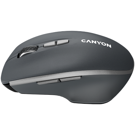 CANYON MW-21, 2.4 GHz Wireless mouse,with 7 buttons, DPI 800/1200/1600, Battery:AAA*2pcs,Dark gray72*117*41mm 0.075kg [1]