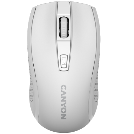 Periferice & Accesorii - CANYON MW-7, 2.4Ghz wireless mouse, 6 buttons, DPI 800/1200/1600, with 1 AA battery ,size 110*60*37mm,58g,white