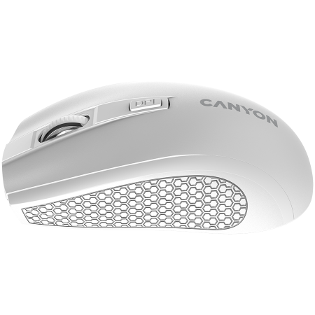 CANYON MW-7, 2.4Ghz wireless mouse, 6 buttons, DPI 800/1200/1600, with 1 AA battery ,size 110*60*37mm,58g,white [3]
