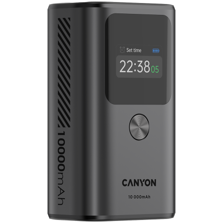 CANYON power bank OnPower 130 TFT 10000 mAh PD30W Dark Grey [1]