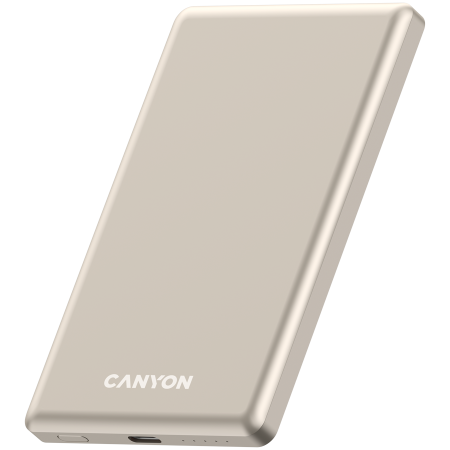 CANYON power bank OnPower 505 slim Magnetic 5000 mAh PD20W Beige [1]