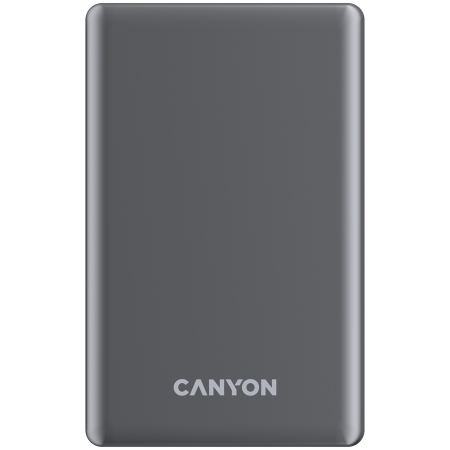 Accesorii - CANYON power bank OnPower 505 slim Magnetic 5000 mAh PD20W Dark Grey