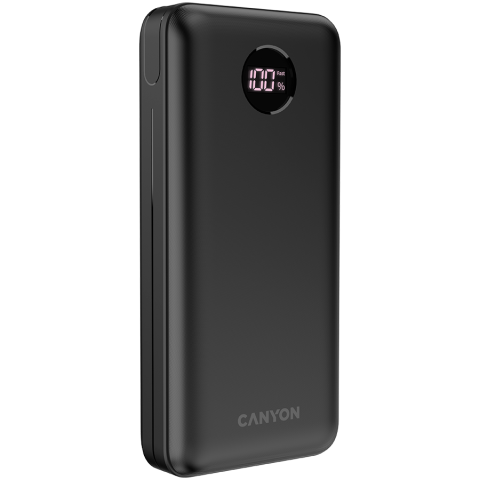 CANYON power bank PB-2002 LED 20000 mAh PD 20W QC 3.0 Black [1]