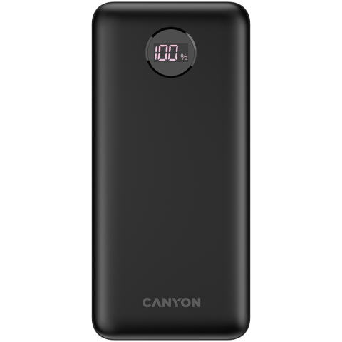 Accesorii - CANYON power bank PB-2002 LED 20000 mAh PD 20W QC 3.0 Black