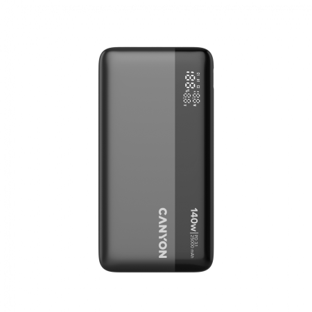 Accesorii - CANYON Power Bank PB-240, 25000mAh PD140W display power bank,Size160.0x82x27 mm Weight 508+-10g, Dark Grey
