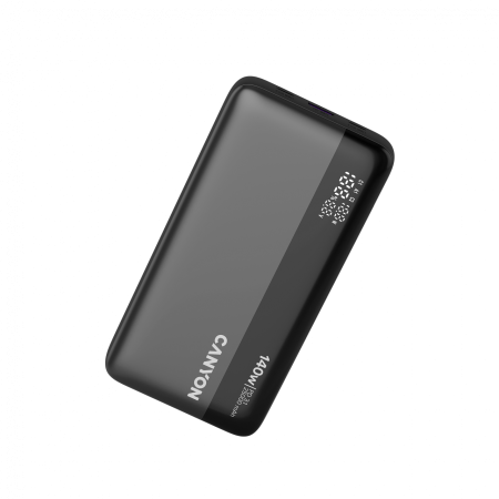 CANYON Power Bank PB-240, 25000mAh PD140W display power bank,Size160.0x82x27 mm Weight 508+-10g, Dark Grey [7]