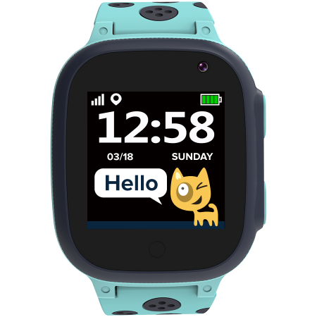 Smart Devices - CANYON Sandy KW-34, Kids smartwatch, 1.44 inch colorful screen, GPS function, Nano SIM card, 32+32MB, GSM(850/900/1800/1900MHz), 400mAh battery, compatibility with iOS and android, Blue, host: 52.9*40