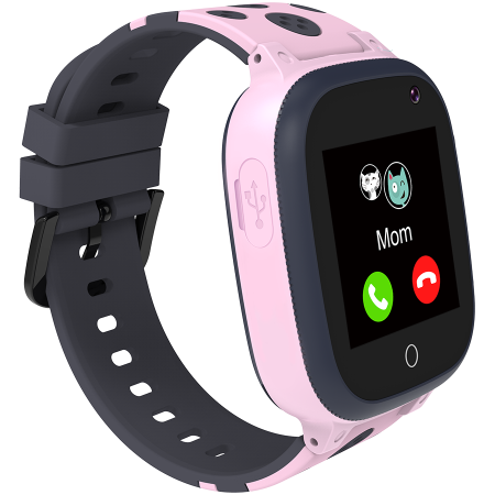 CANYON Sandy KW-34, Kids smartwatch, 1.44 inch colorful screen, GPS function, Nano SIM card, 32+32MB, GSM(850/900/1800/1900MHz), 400mAh battery, compatibility with iOS and android, Pink, host: 52.9*40 [1]