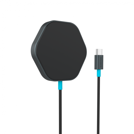 CANYON wireless charger HEXAGON 110 Dark Grey Blue [1]