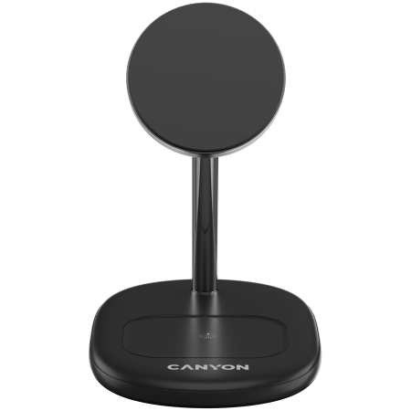 CANYON wireless charger WCS-205 15W Qi2 2in1 w/o adapter Black [1]