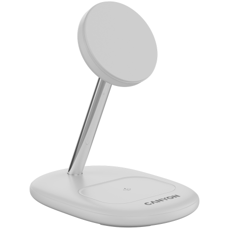 CANYON wireless charger WCS-205 15W Qi2 2in1 White [2]