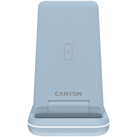 CANYON wireless charger WS-304 15W 3in1 Blue [2]