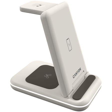 CANYON wireless charger WS-304 15W 3in1 Cosmic Latte [3]