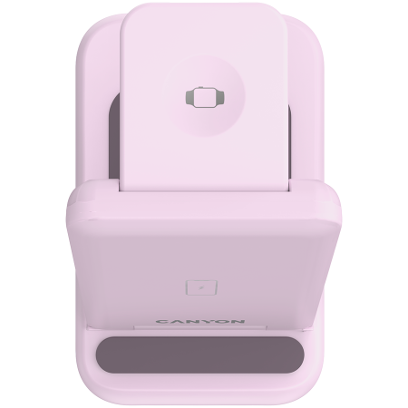 CANYON wireless charger WS-304 15W 3in1 Iced Pink [6]