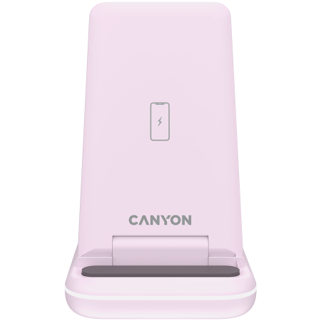 CANYON wireless charger WS-304 15W 3in1 Iced Pink [2]