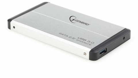 Carcase HDD externe - Carcasa externa HDD SSD Gembird EE2-U3S-2-S 2.5 inch USB 3.0 aluminiu argintiu