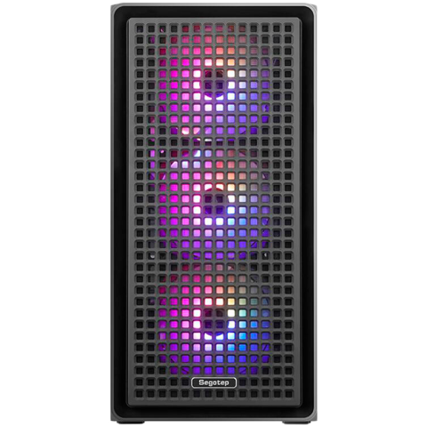 Carcasa Segotep Radiant neagra, SECC Steel Micro ATX Mini Tower, fara sursa (tip ATX, montata jos), interior vopsit negru, [1]