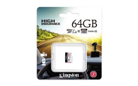 Card de Memorie Micro SDXC Kingston High Endurance, 64GB, Adaptor SD, Class 10 [1]