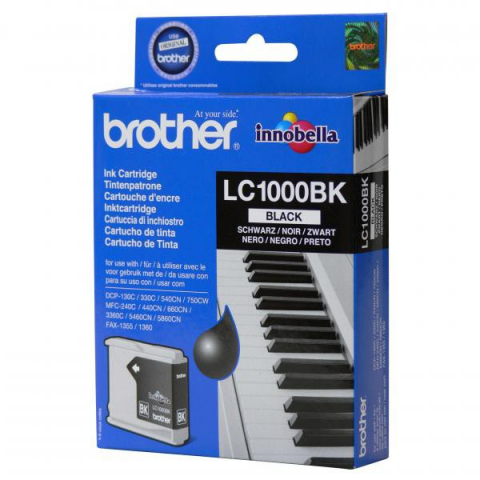 Cartuș cerneala Brother LC1000BK, negru (black), original, 500 pagini