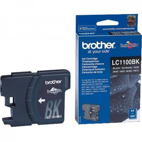 MFC-6890CDW - Cartuș cerneală Brother LC-1100BK, negru (black), original, 450 pagini