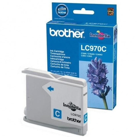 MFC-850CDN - Cartuș cerneala Brother LC970C, albastru (cyan), original, 300 pagini