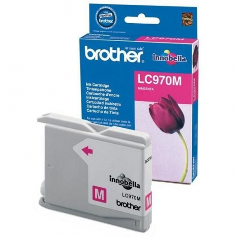 MFC-850CDN - Cartus cerneala Brother LC970M, roz (magenta), original, 300 pagini