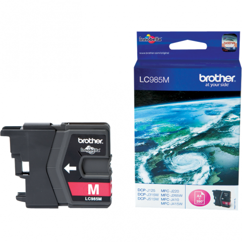 Cartus cerneala Brother LC985M, roz (magenta), original, 260 pagini, 4.8 ml [0]