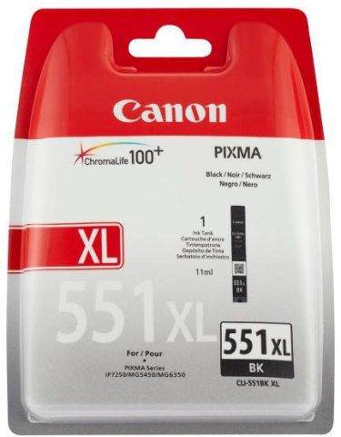 Consumabile imprimanta - Cartus cerneala Canon Black capacitate mare CLI-551XLBK