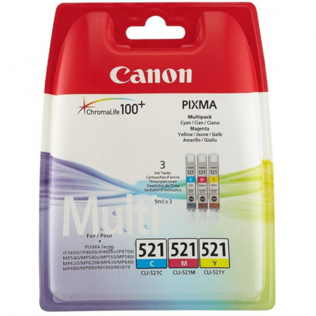 Pixma MP620 - Set cartuse cerneala Canon C+M+Y CLI521