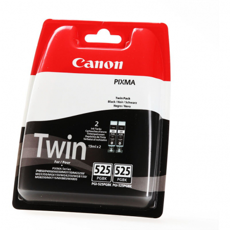 Cartuse inkjet si cerneala - Pachet 2 Cartuse cerneala Canon PGI-525PGBK, negru (black), original, 680 pagini, 19 ml x 2