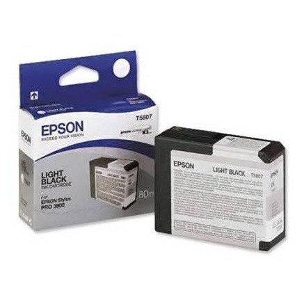 Cartus Cerneala - Cartus cerneala Epson T5807, negru deschis (Light Black), original, 80 ml