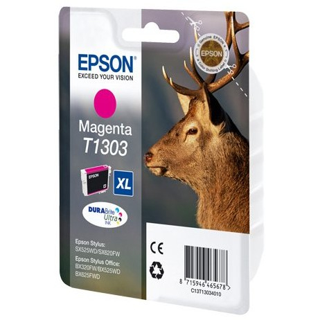 Cartus Cerneala - Cartus cerneala Epson T1303 roz  (Magenta), original, 600 pagini, 10 ml