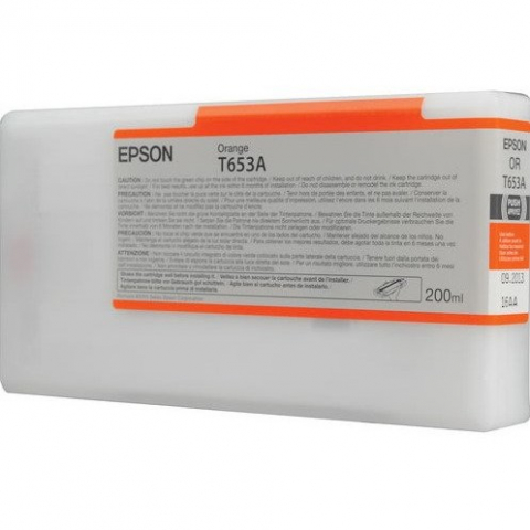 Cartus Cerneala - Cartus cerneala Epson T653A, portocaliu (orange), original, 200 ml