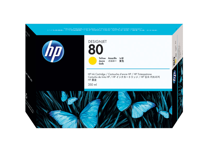 Cartus Cerneala - Cartuș cerneala HP 80 (C4848A), galben (yellow), original, 4400 pagini, 350 ml