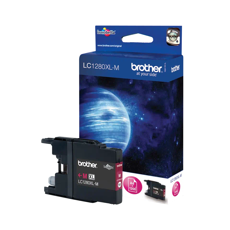 Cartus cerneala Brother LC1280XLM, roz (Magenta), original, 1200 pagini [0]